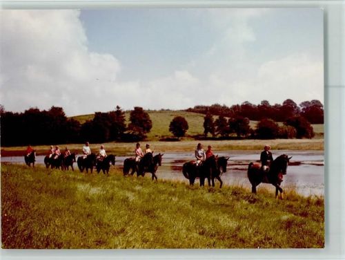 W2437 Mönchneversdorf Reiterpension Ausritt Reiten FOTO KEINE AK