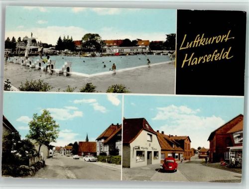 Harsefeld Freibad Sprungturm Ortsansichten 3-Bildaufnahme