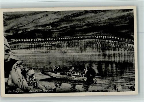 Berchtesgaden Salzsee im Bergwerk Ruderboot