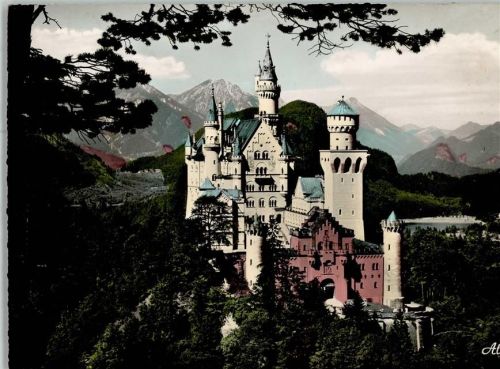 Neuschwanstein Riesenkarte Königsschloß Neuschwanstein