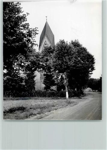 Dörpen Kirche Foto 12 x 12 cm