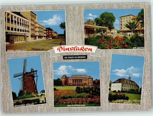 Dinslaken Friedrich-Ebert-Strasse Am Neutor Windmühle Hiesfeld Kreisverwaltung Haus der Heimat AKU2