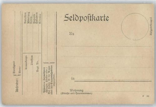 Feldpostkarte Feldpost WK I / WK II
