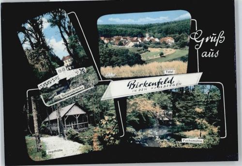 96126 W8617 Birkenfeld , Haßberge - Fuchsmühle , Jagdhütte