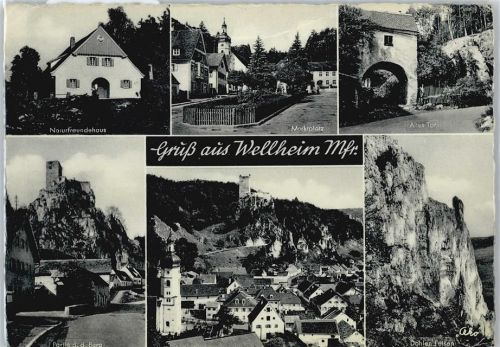 91809 W8839 Wellheim - Naturfreundehaus , Marktplatz
