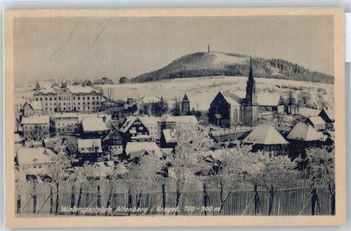 Altenberg Kirche Schnee Baum Haus