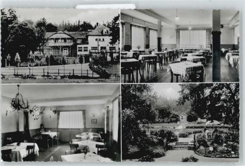 Köppern Hotel Pension zur historischen Lochmühle Zaun Baum Garten