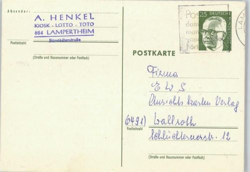 Lampertheim Stempel A. Henkel