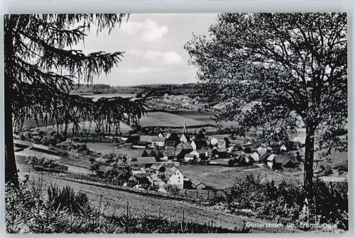 Güttersbach Baum Feld Haus Baum Zaun