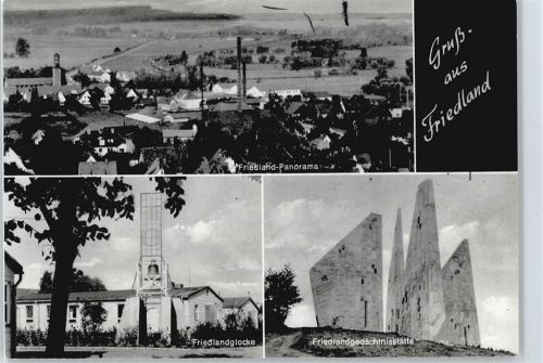 Friedland Panorama Denkmal Glocke