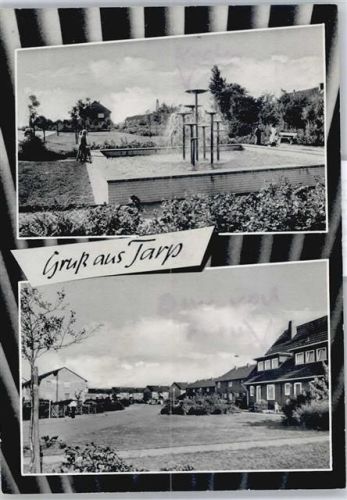 Tarp Springbrunnen Wiese Haus Baum