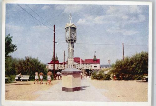 Ahlbeck Uhr Meer Fußgänger