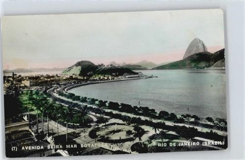 Rio de Janeiro Meer Berg Panorama Haus Baum Straße