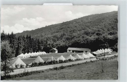 Edersee Zeltlager Feld Haus Baum