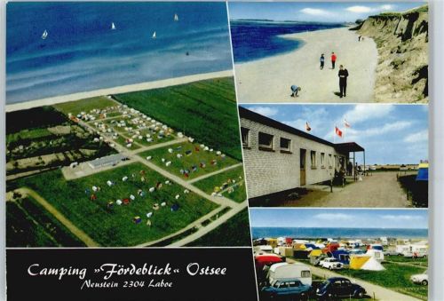 Laboe Meer Strand Camping Fliegeraufnahme Auto
