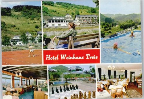 Weinähr Hotel Weinhaus Treis Schwimmbad Tennis TIsch Stuhl