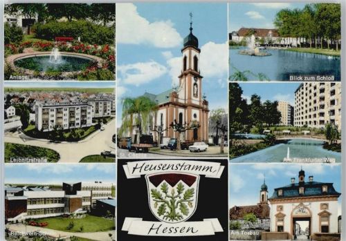 Heusenstamm Schloss Brunnen Kirche