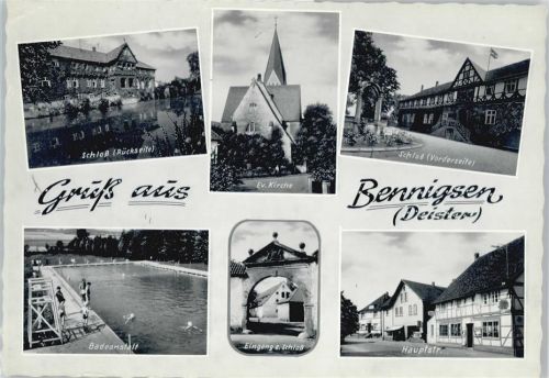 Bennigsen Schloß, Kirche, Badeanstalt, Hauptstraße