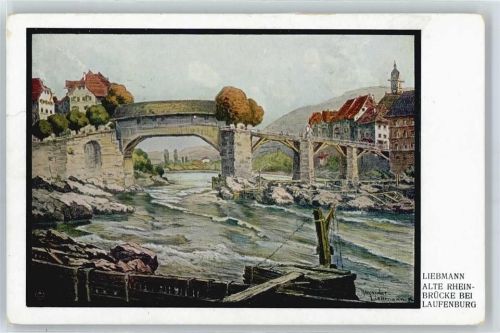 Laufenburg Rheinbrücke , sign. Liebmann