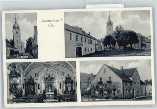 Konnersreuth Kircheninneres, Haus der Therese Neumann, Marktplatz