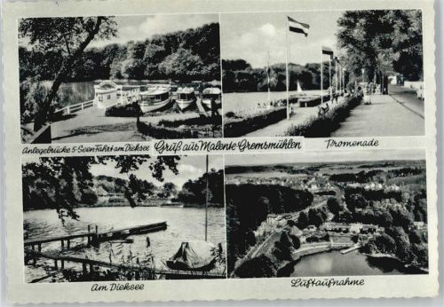 Bad Malente-Gremsmühlen Anlegebrücke, Dieksee, Luftaufnahme, Promenade