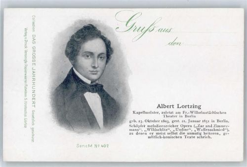 Lortzing, Albert , Serie Das grosse Jahrhundert No. 402
