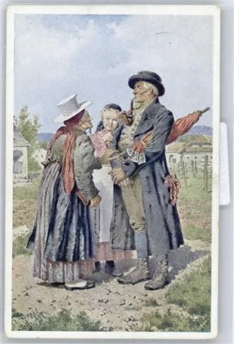 Alois Greil , Am Heimweg v.d. Kirche , Bund der Deutschen i.d. Ostmark No. 43