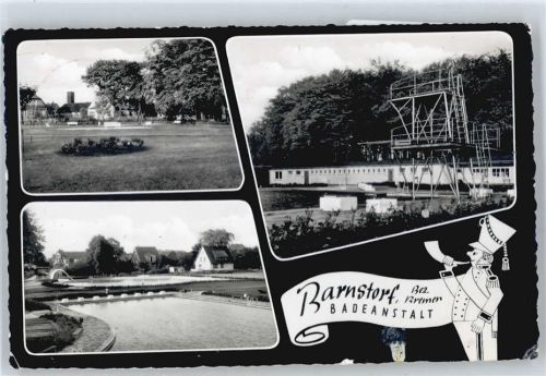 49406 W2847 Barnstorf , Kr Diepholz - Schwimmbad, Landpoststempel