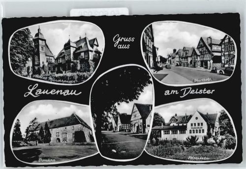 Lauenau Schloss Münchhausen, Domäne, Felsenkeller, Marktstrasse, Fachwerk