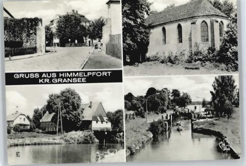Himmelpfort Stadtmauer, Klosterkirche, Schleuse, Kanal