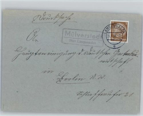 Mülverstedt Landpoststempel