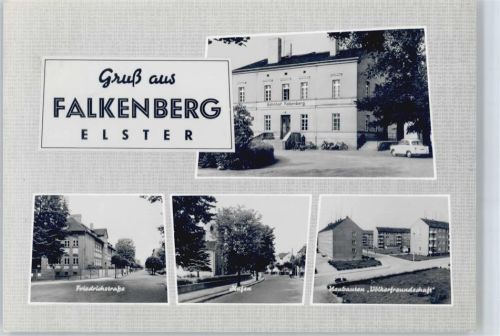 Falkenberg Friedrichstraße, Hufen, Neubauten Völkerfreundschaft, Bahnhof