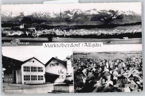 Marktoberdorf Gesamtansicht Berg Schule