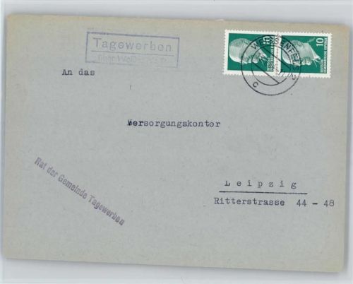 Tagewerben Landpoststempel