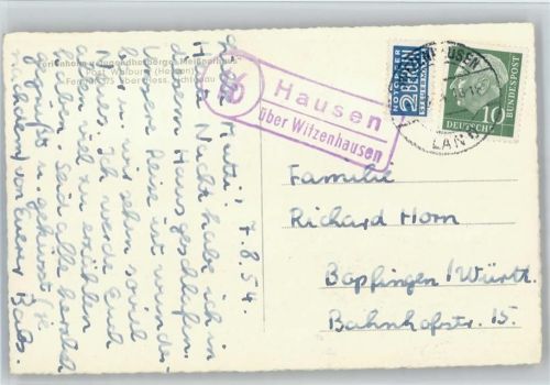 Hausen Landpoststempel, Ferienheim Jugendherberge Meißnerhaus