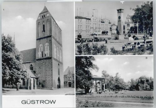 Güstrow Dom, John-Brinckmann-Denkmal, Rosengarten