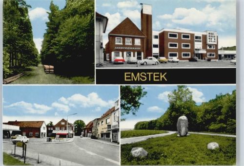 Emstek Baumweg, Rathaus, Marktplatz, Desumstein