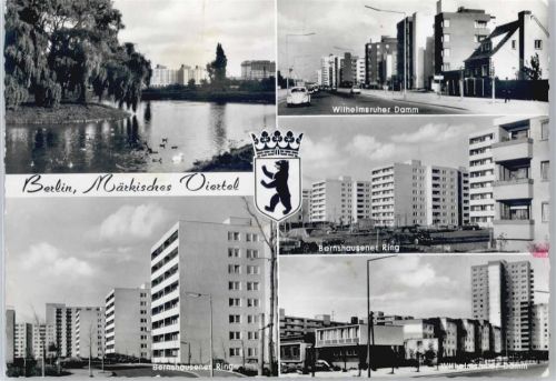 10115 W1000 Berlin Reinickendorf - Wilhelmsruher Damm, Bernhausener Ring, Märkisches Viertel