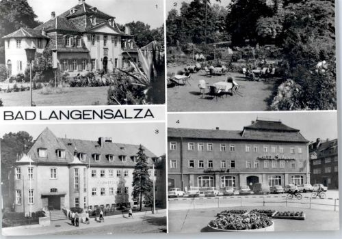 Bad Langensalza Klubhaus der Kurverwaltung, Kurpark, Schwefelbad, Hotel Schwan