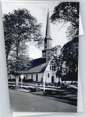 Hennstedt Foto mit Negativ, Kirche