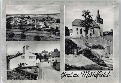 Much Mühlfeld , Kirche , Dorfstrasse