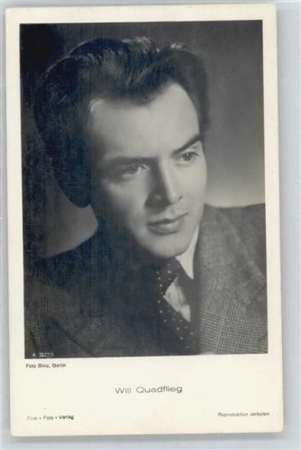 Quadflieg, Will , Ross Verlag No.3627/1 Filmschauspieler