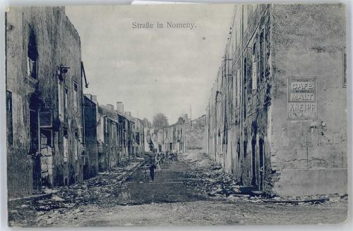 Nomeny Zerstörte Straße