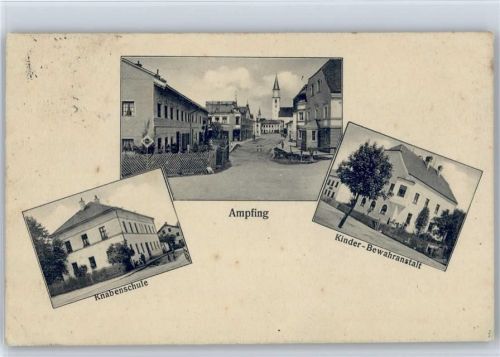 84539 W8261 Ampfing - Knabenschule , Kinder Bewahranstalt