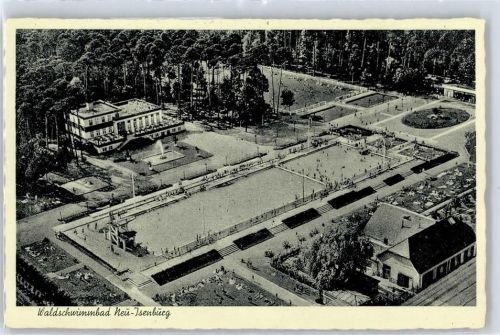 Neu-Isenburg Fliegeraufnahme, Waldschwimmbad