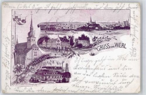 Werl Kirche, Ursulinenstift, Schloßruine, Solbad