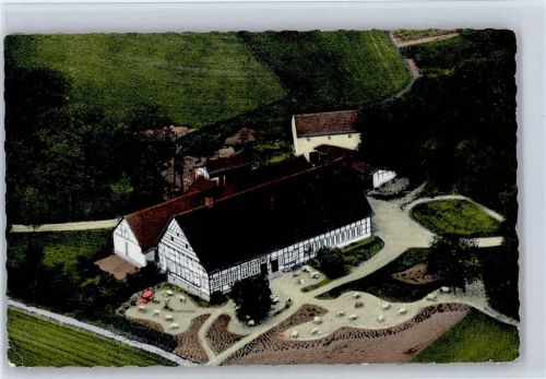 Bad Iburg Gasthaus Pension Jägerhof , Marke entfernt , , Fliegeraufnahme