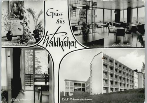 Waldkirchen 1968 VdK Richard Zöller Erholungsheim Innenansicht