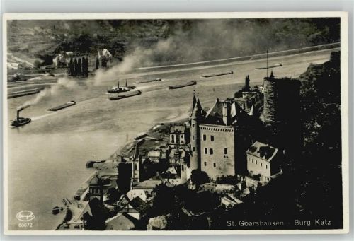 St. Goarshausen Vogelperspektive Burg Katz