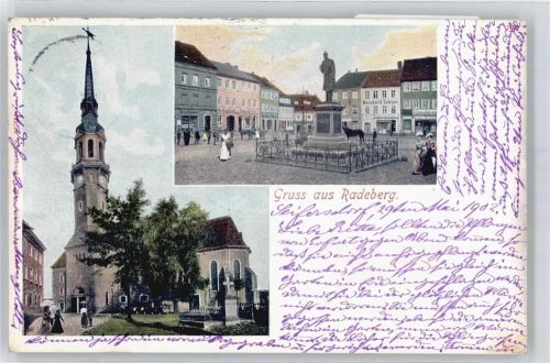 Radeberg Marktplatz, Denkmal, Kirche